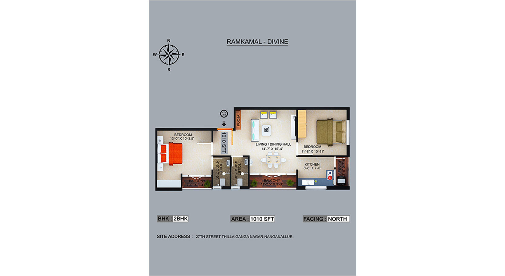 FLAT C - Floor plan